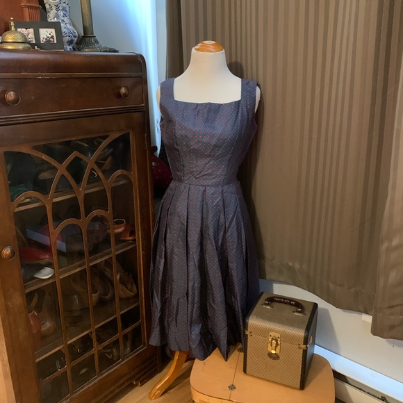 Vintage Early 60’s Silk Dress & Bolero Set - Picture 3 of 11